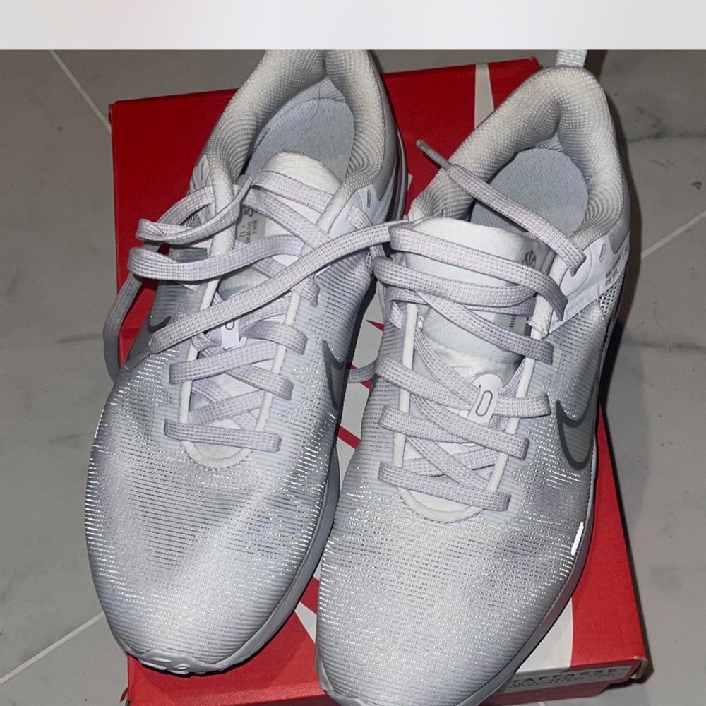 Nike White  Running Shoes Used barely worn
